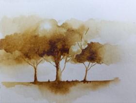 نقاشی با قهوه