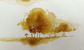 نقاشی با قهوه