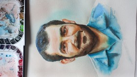 چهره شهید بزرگوار مهدی باکری