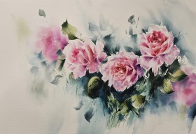 گل های آبرنگی